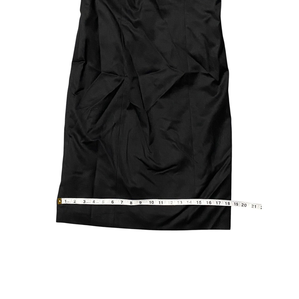 Brooks Brothers Womens Black Pleated Neck Sleeveless Sheath Dress Size 4 - Picture 4 of 6